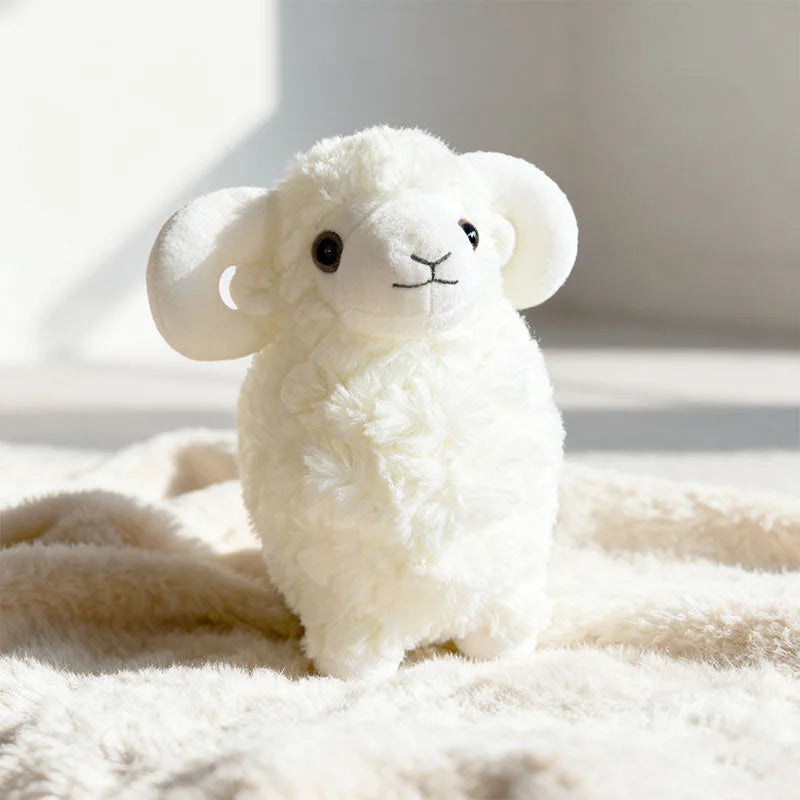 21cm Cute Simulation Sheep Doll Plush Toys Simulation Soft Plush White Animal Sheep Doll Children Birthday Gift Room Decoration