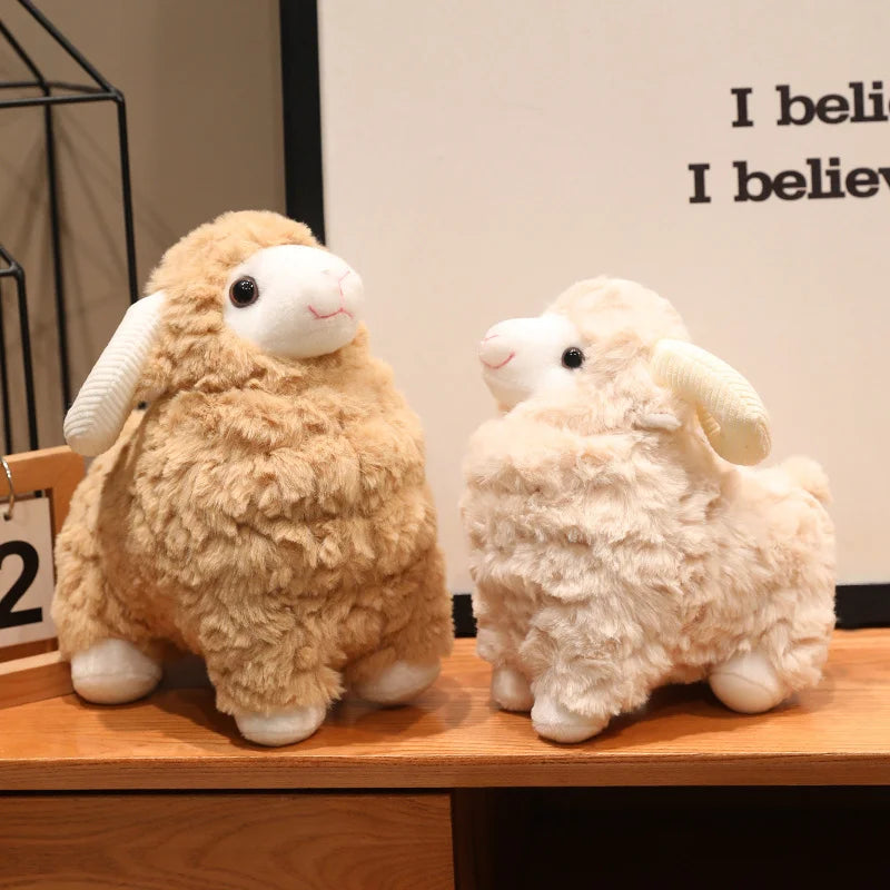 Cartoon Goat Plush Toys Sheep Animals Soft Stuffed Dolls Girls Boys Sleeping Companion Lamb Plushie Toys Christmas Gift