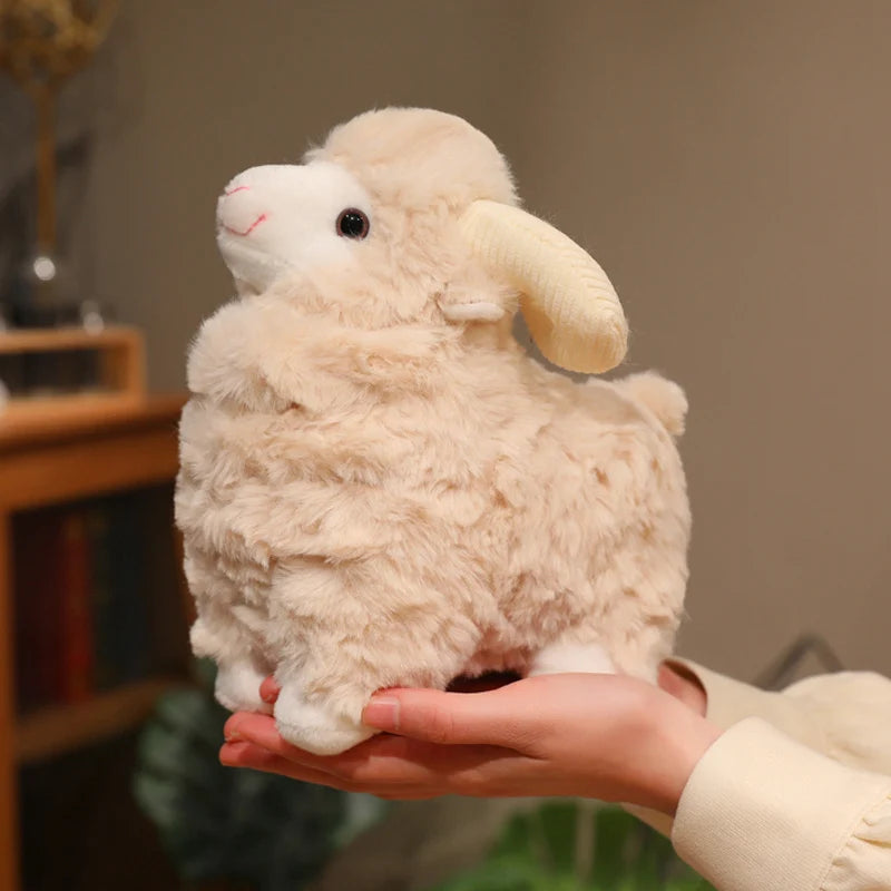 Cartoon Goat Plush Toys Sheep Animals Soft Stuffed Dolls Girls Boys Sleeping Companion Lamb Plushie Toys Christmas Gift
