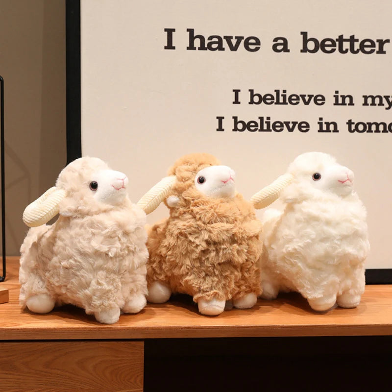 Cartoon Goat Plush Toys Sheep Animals Soft Stuffed Dolls Girls Boys Sleeping Companion Lamb Plushie Toys Christmas Gift