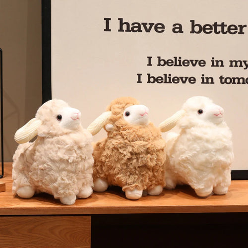 Cartoon Goat Plush Toys Sheep Animals Soft Stuffed Dolls Girls Boys Sleeping Companion Lamb Plushie Toys Christmas Gift