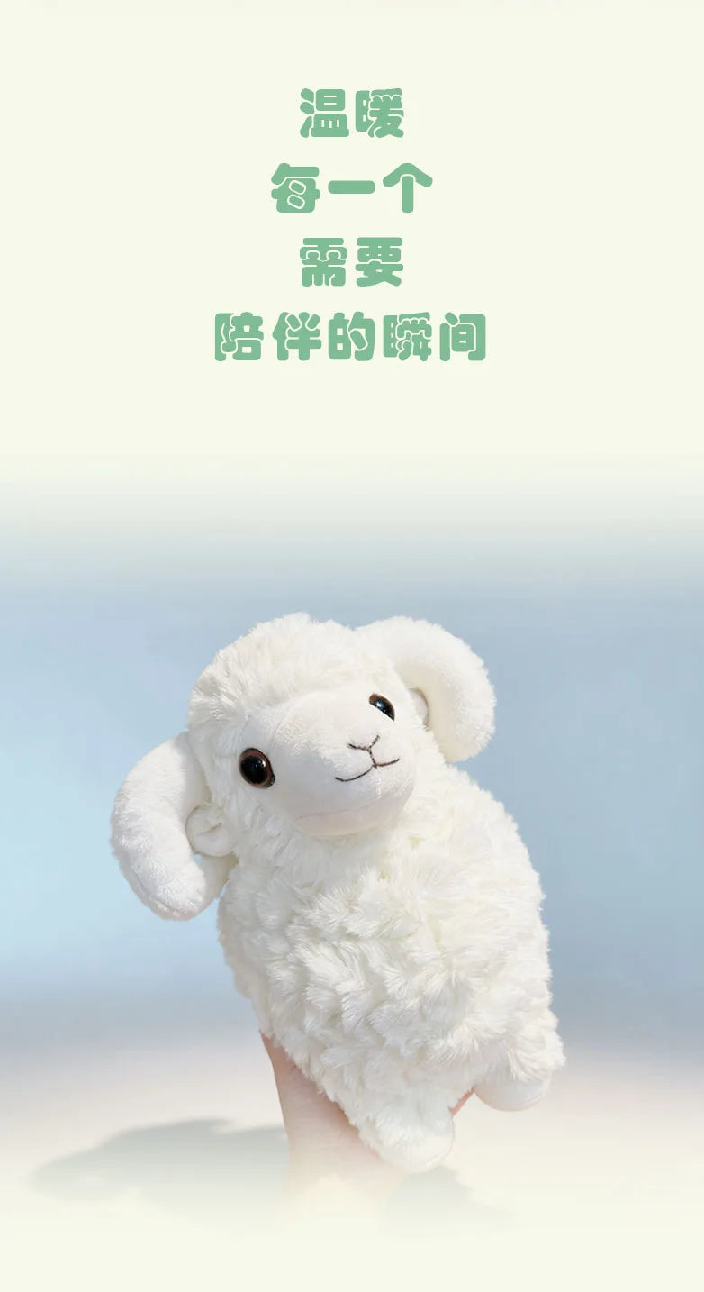 21cm Cute Simulation Sheep Doll Plush Toys Simulation Soft Plush White Animal Sheep Doll Children Birthday Gift Room Decoration
