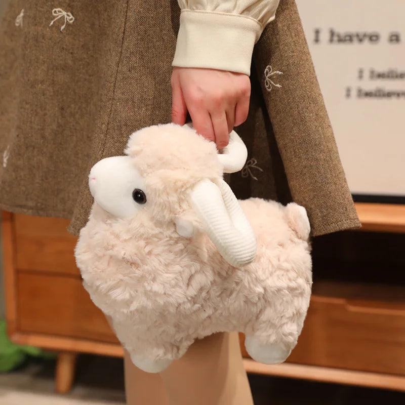 Cartoon Goat Plush Toys Sheep Animals Soft Stuffed Dolls Girls Boys Sleeping Companion Lamb Plushie Toys Christmas Gift