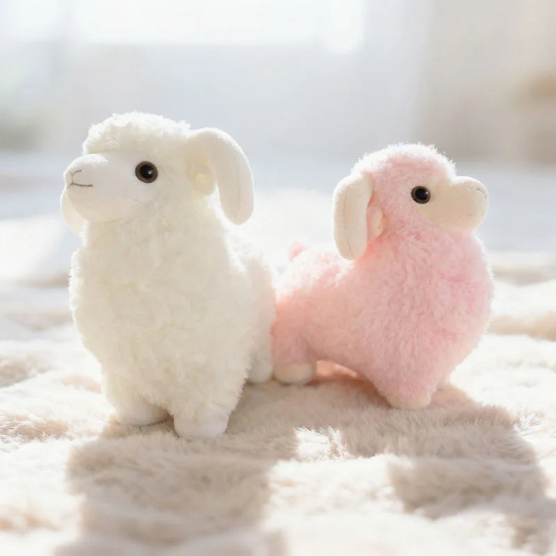 21cm Cute Simulation Sheep Doll Plush Toys Simulation Soft Plush White Animal Sheep Doll Children Birthday Gift Room Decoration