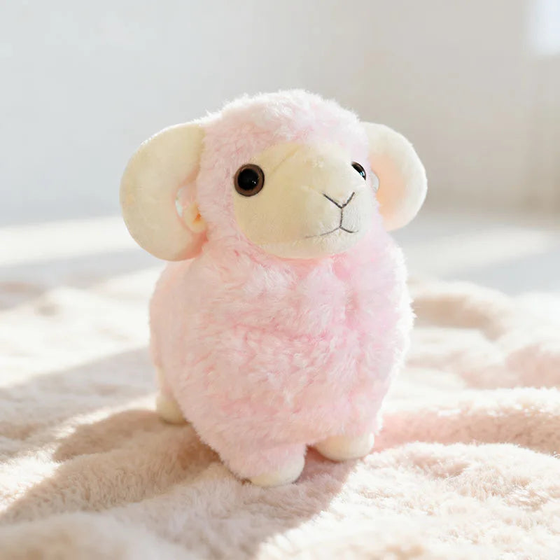 21cm Cute Simulation Sheep Doll Plush Toys Simulation Soft Plush White Animal Sheep Doll Children Birthday Gift Room Decoration